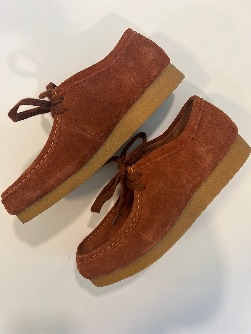 Project Cloud - 8, Rust Orange, Suede Chukka Boots